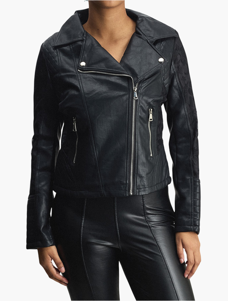 MyRunway | Shop Daily Finery Black Faux Leather Jacket for Women